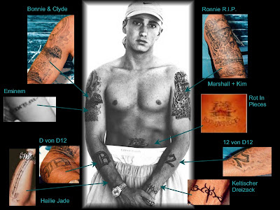 Eminems Tattoos on Eminem Tattoos