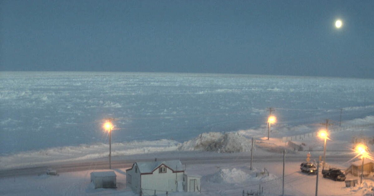 Deep Cold Alaska Weather & Climate Moon Shine over Barrow