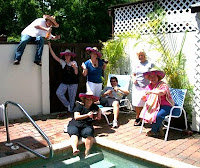 Chillin' with Frozen Margaritas at SFI 1 Group+Shot+1 St. Francis Inn St. Augustine Bed and Breakfast