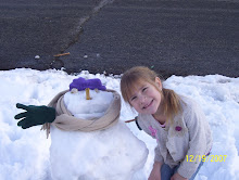 Zoe's very FIRST snow man