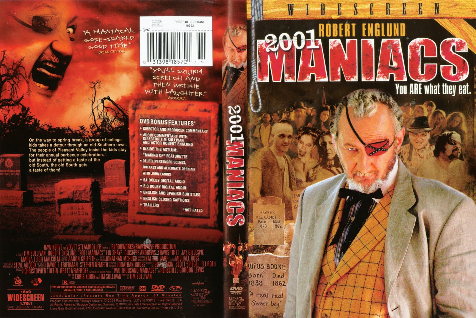 As with 2000 MANIACS, 2001