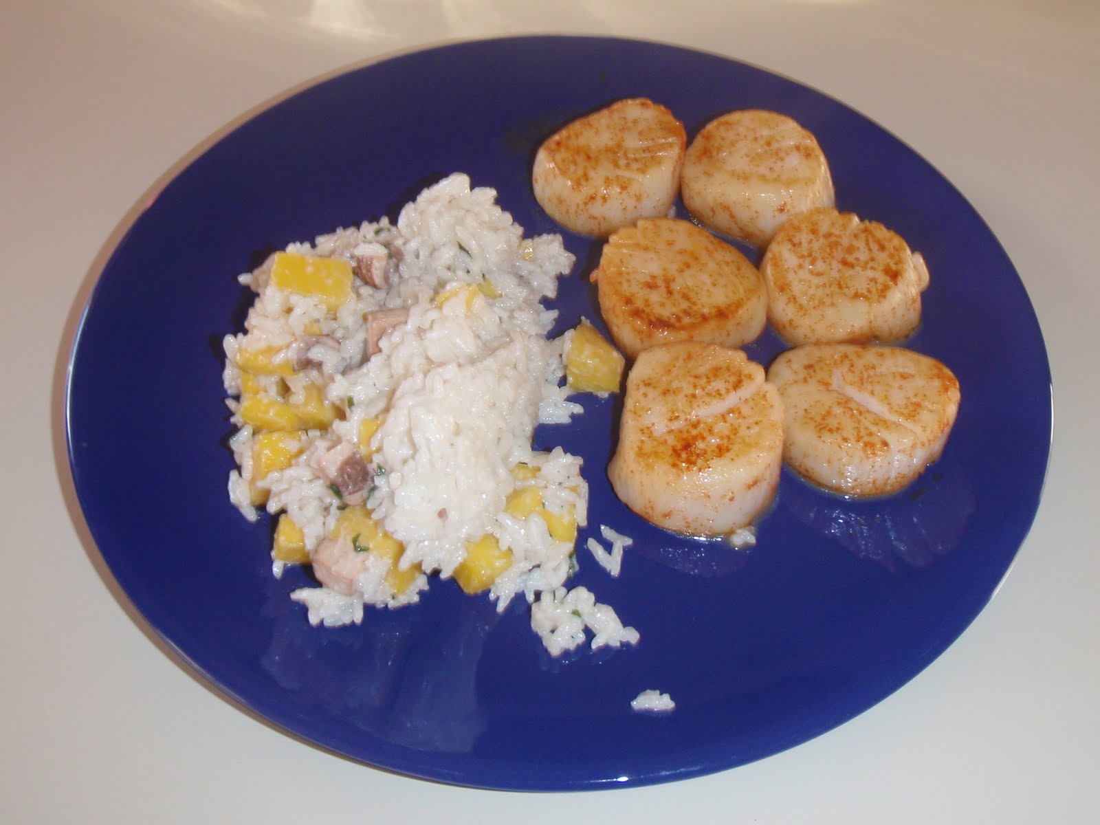 That's What She Fed Scallops with Coconut Jasmine Rice