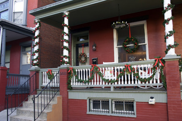 christmas front porch