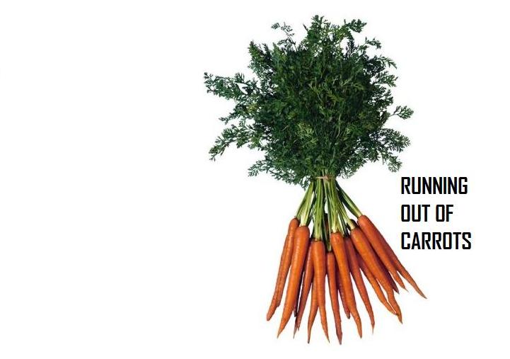 Running out of carrots