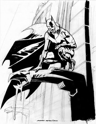 Batman gargoyle drawing sketch and pencils