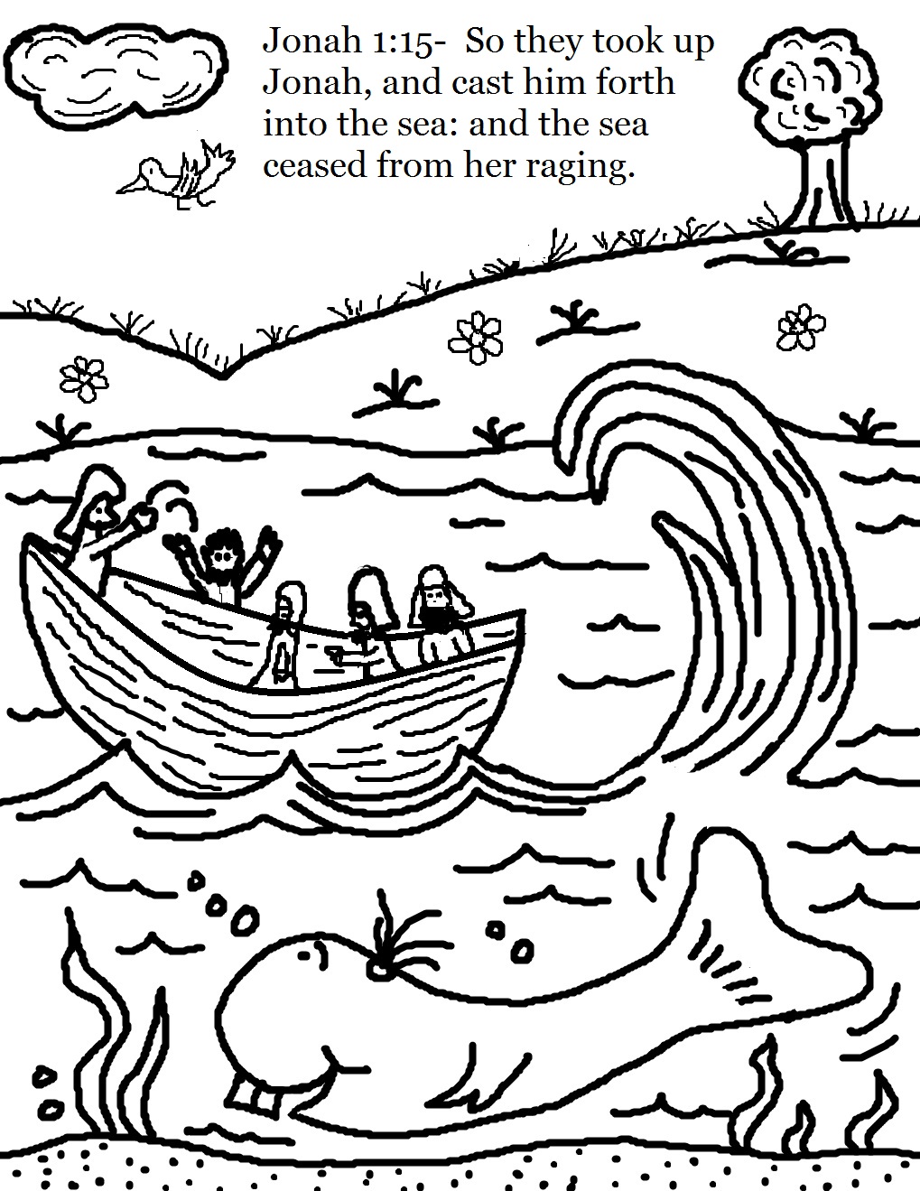 Church House Collection Blog Jonah and The Whale Coloring Pages