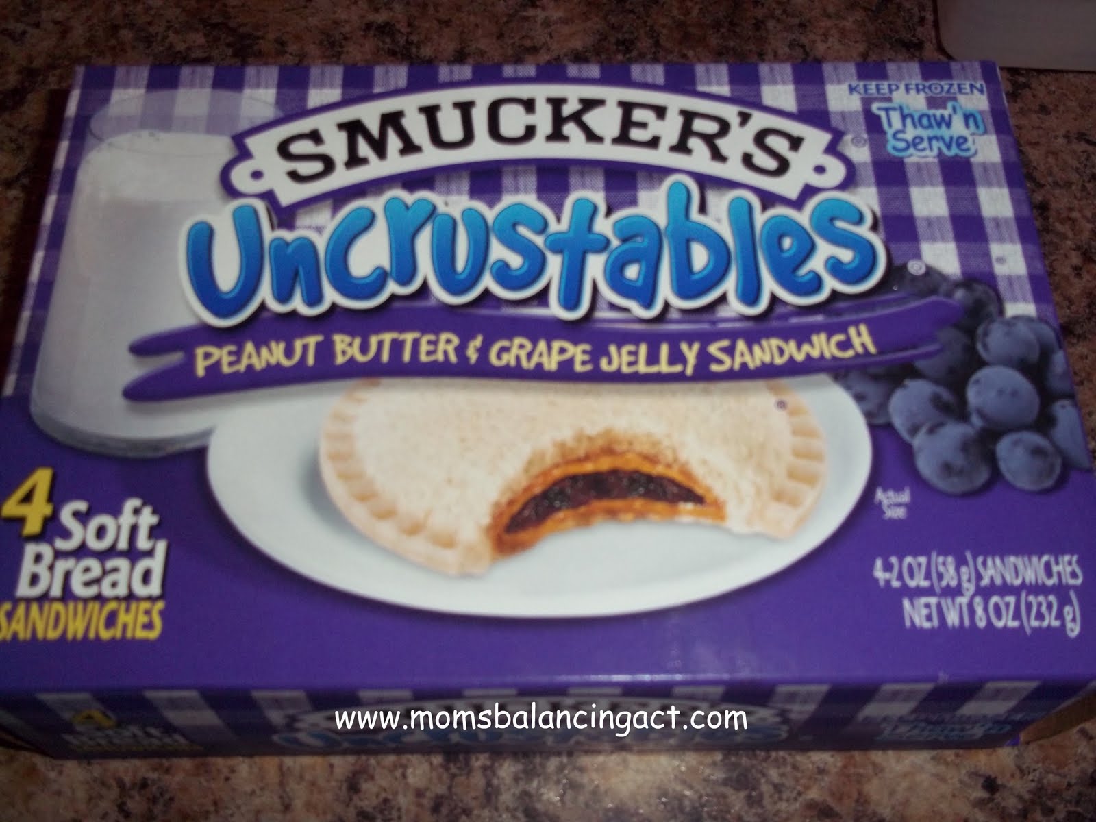 A Mom's Balancing Act Smucker's Uncrustables Sandwiches Review