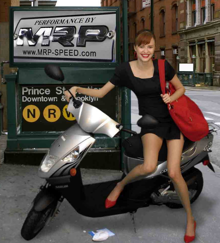 Eicma 2011 America is freezing warm up with Hot Girls on Scooters!