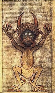 صفحة تصور الشيطان في مخطوطة براغ كانت السبب بتسميتها بكتاب الشيطان