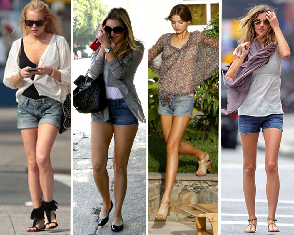 trendy wave DENIM SHORTS LOOKS!!!