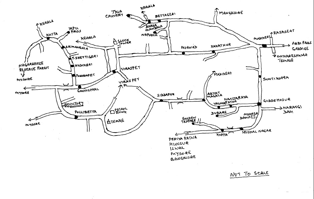 Coorg District Map