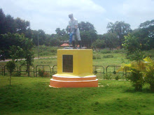 Miners Statue Near Five Lights Circle KGF