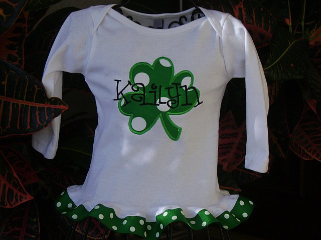 Sew Cute Creations: Personalized St Patrick's Day shirts