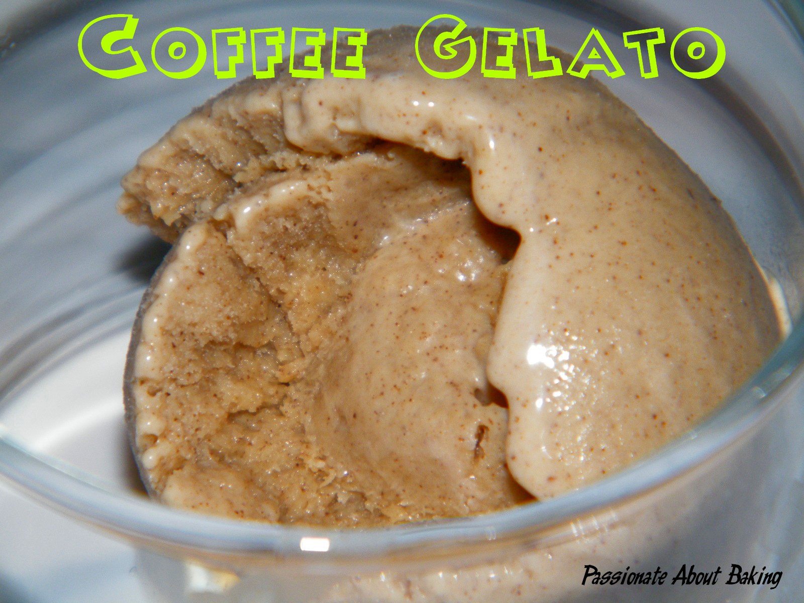 Coffee Gelato Passionate About Baking