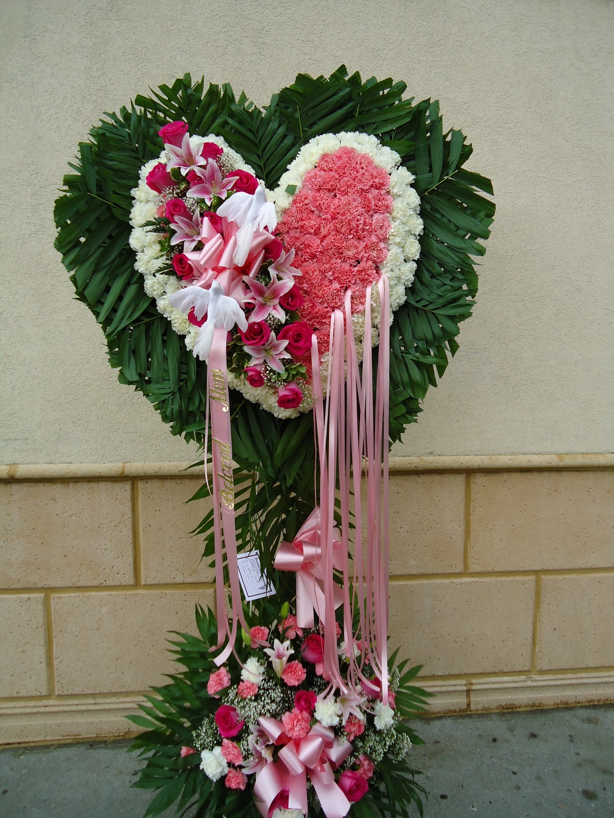 Glendale Florist Funeral Designs Carnation Hearts