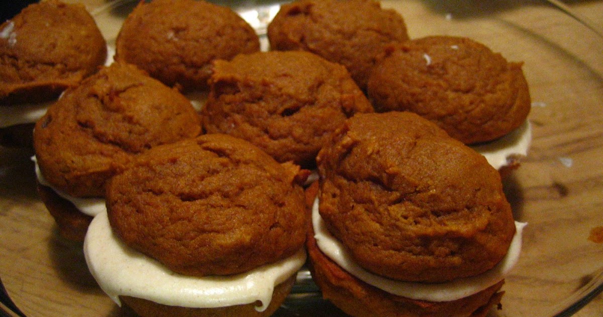 Kate's Kitchen Adventures Pumpkin Gobs with Cinnamon Cream Cheese Frosting