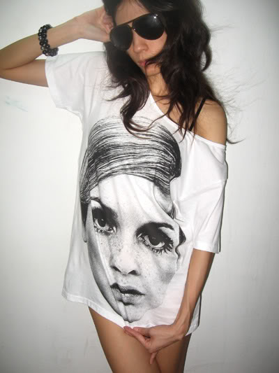 Twiggy Lawson Kate Moss Britpop Rock 60's T-Shirt M PRICE RM39.90