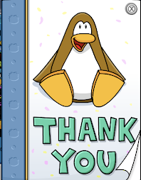 The Thankyou Card for Completing Mission 3
