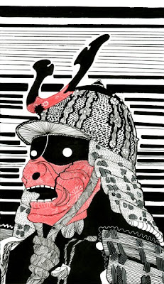 Samurai+mask+drawings