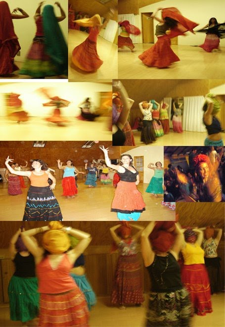 alumnas de Raga kaur danza Kalbelia