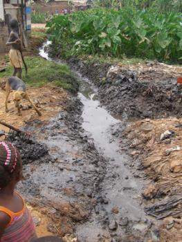 drainage channel in Uganda