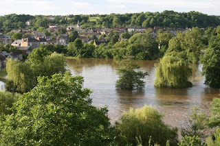 river flooding into fields