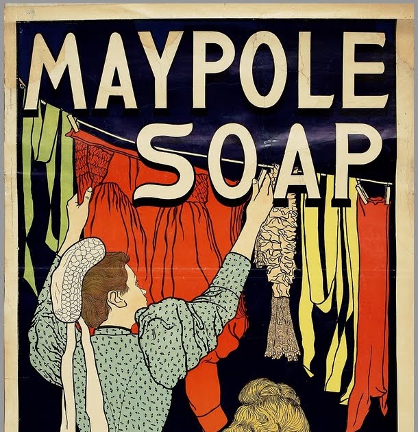 Vintage Ephemera Maypole Soap advertisement 1896