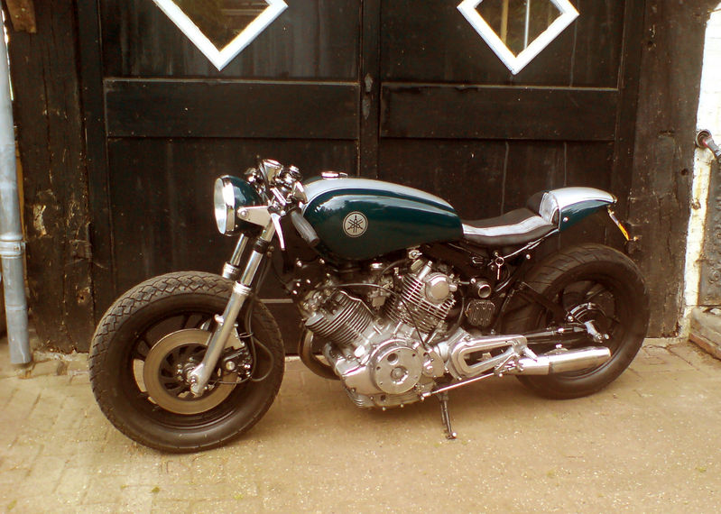 XV750 Virago Cafe Racer. Really Nice Work! I'd be tempted to build one if I 