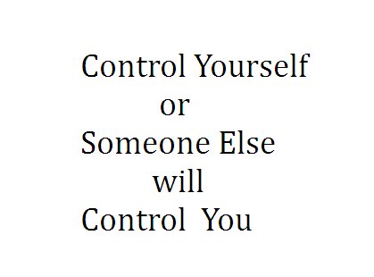 Control Yourself