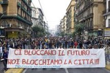 Ci bloccano il futuro...    noi blocchiamo la città!