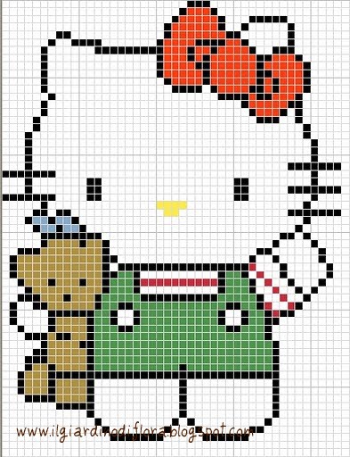 Schema a punto croce hello kitty