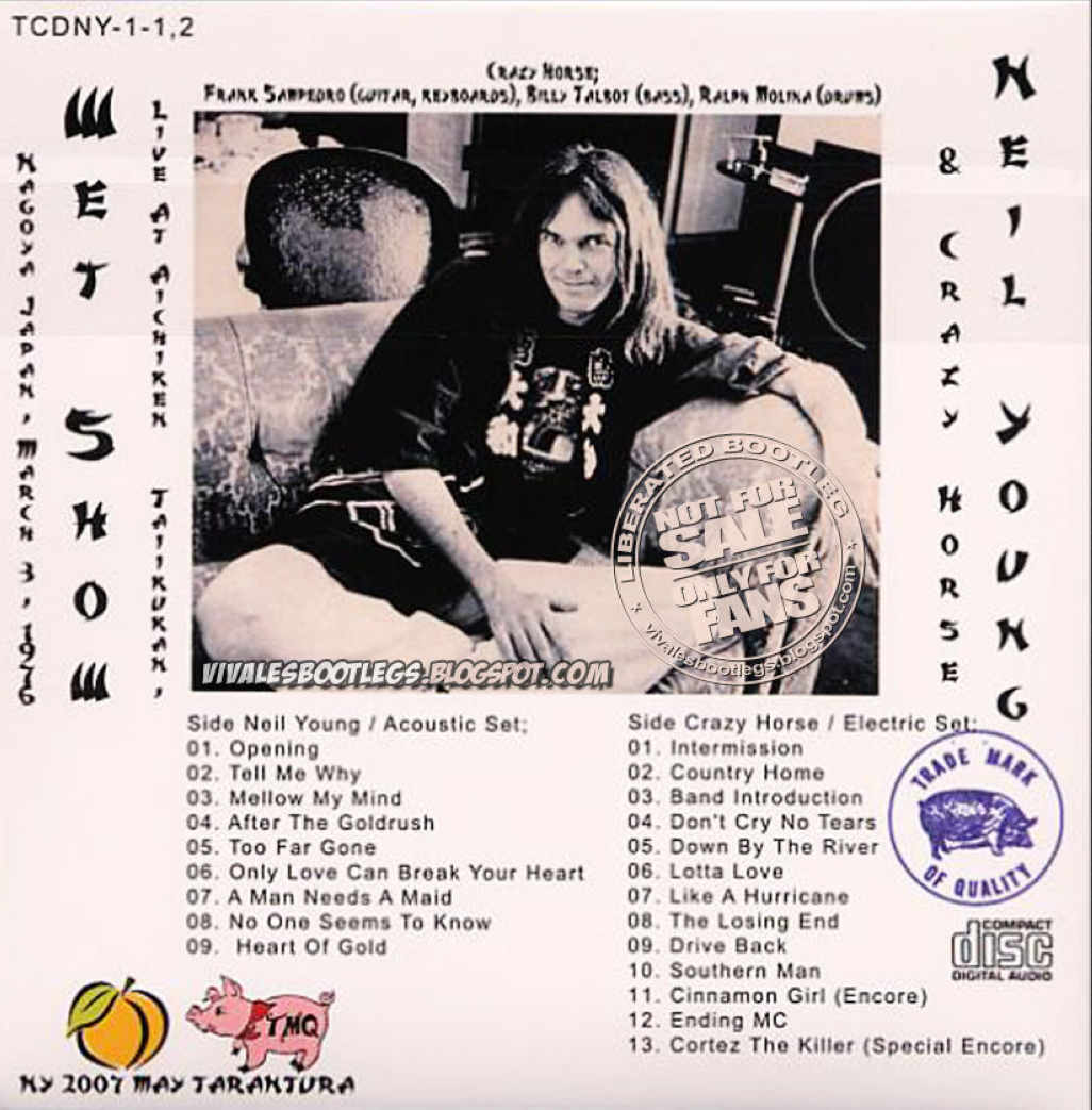 Neil Young & Crazy Horse: Wet Show. (Tarantura :: TCDNY-1-1,2)