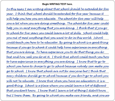 Sample essays for secondary school