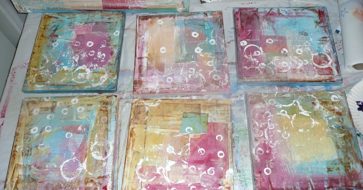 Art by Erin Leigh Mixed Media Background Tutorial
