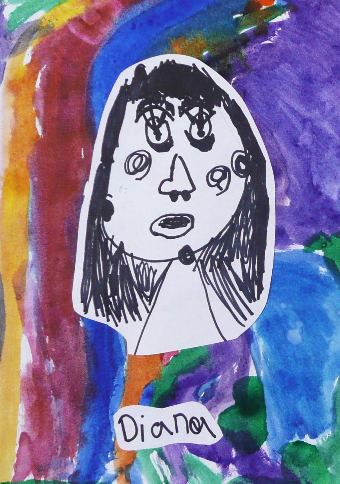 Art by Erin Leigh: Kindergarten Self Portraits