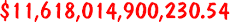 US National Debt as of Friday, July 31