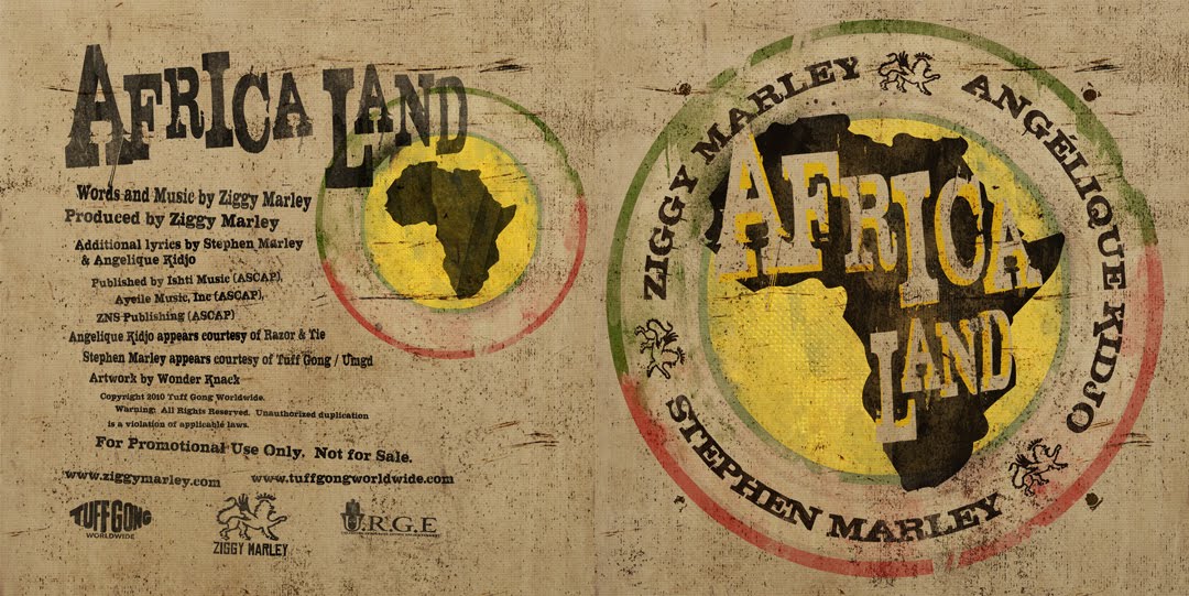 ZIGGY MARLEY FT ANGELIQUE KIDJO & STEPHEN MARLEY "AFRICA LAND" WORLD