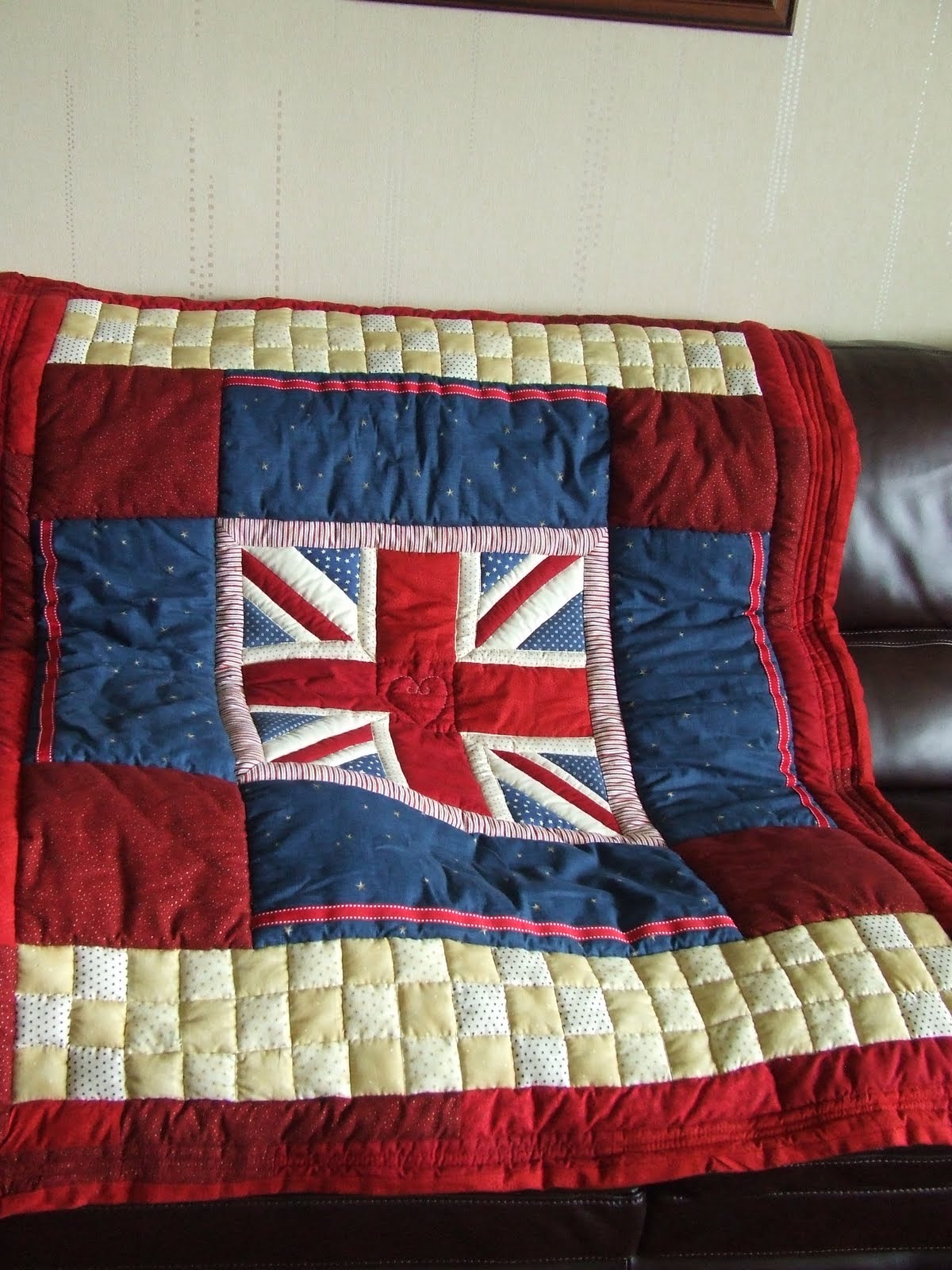 not quite Martha Stewart Great Britain quilt