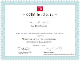 CCIM Certificate - CI-102 Market Analysis for Commercial Investment Real Estate