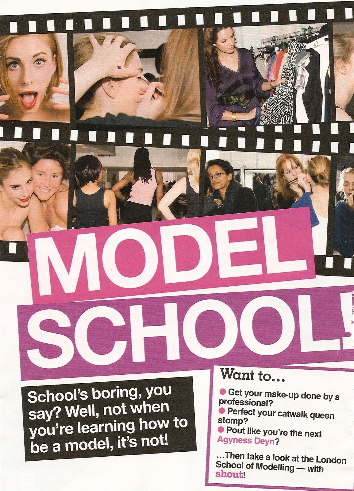 Shout about London School of Modelling "SHOUT" ABOUT LONDON SCHOOL OF