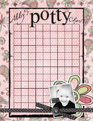 diy potty training chart