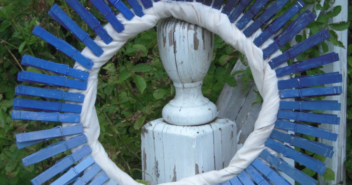 Marvelously Messy Clothespin Wreath