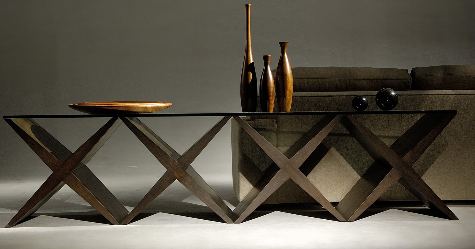 Gift & Home Today Contemporary furniture in exotic wood, fine leather
