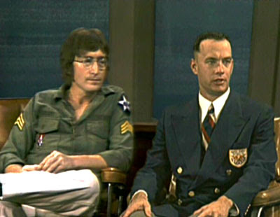 Gump met Elvis Presley when he