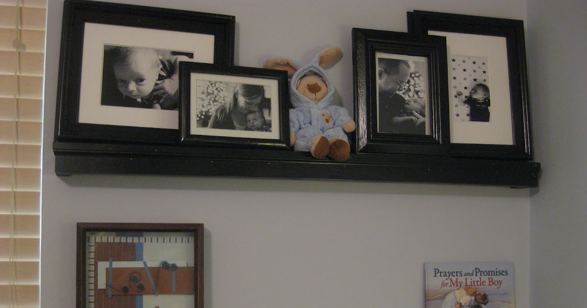 Frugal Home Ideas Pottery Barn inspired picture ledges