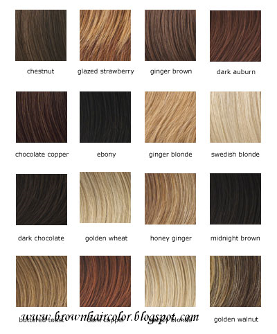 Brown Hair Colour Chart