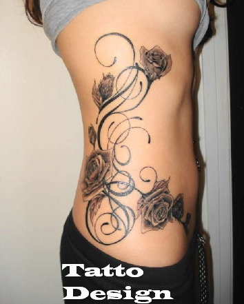 It is the dark colors in the tribal rose tattoos Tribal rose tattoo designs