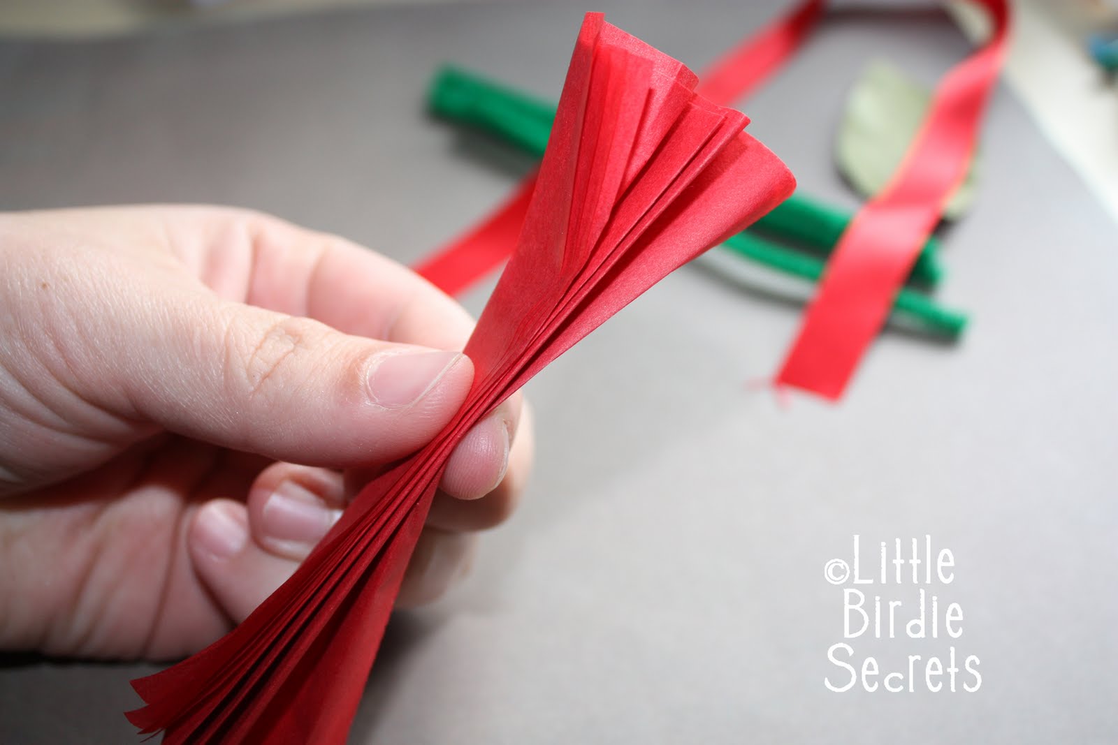 Carnation Corsage Tutorial (for little hands to make) Little Birdie