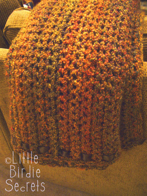 quick and simple crocheted afghan Little Birdie Secrets