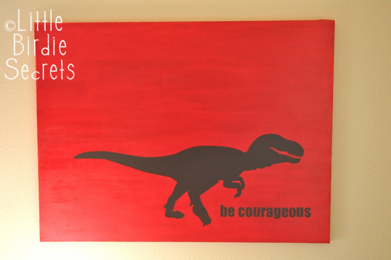 vinyl on canvas tutorial Little Birdie Secrets